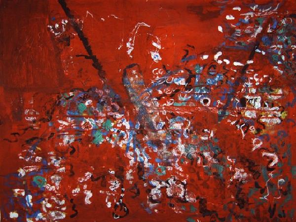 Sacre fleur - Mischtechnik - 2005<br>(Foto: 004)