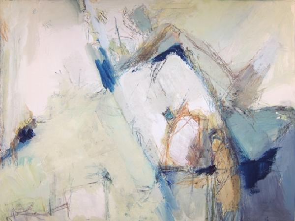 Was je an Himmeln blaute - Mischtechnik - 2002<br>(Foto: 010)