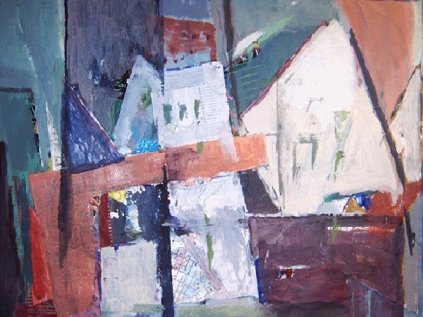 Red corner - Mischtechnik - 2004<br>(Foto: 014)